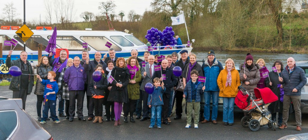 Group photo at the Raising of the Purple Flag in Carrick on Shannon