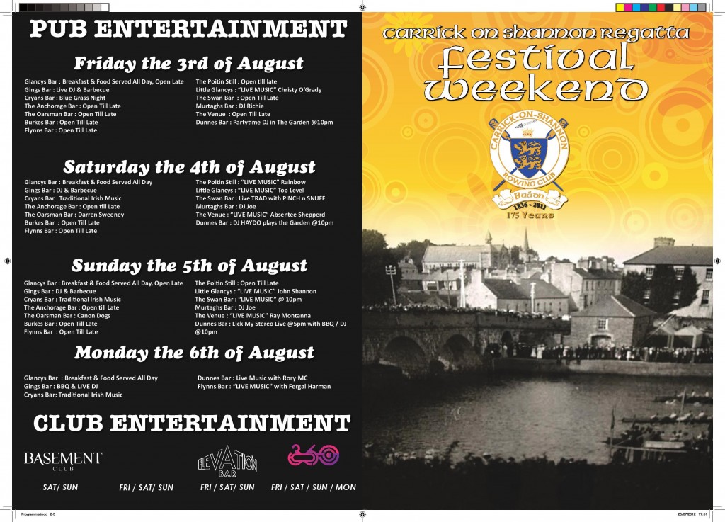 Regatta Festival Weekend Programme