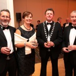 Ms. Bernadette Gallagher, Chamber Council Liaison Officer with LCC attending Excellence in Government Awards 2014 in Dublin.  Pictured with her husband Brian, Sean McDermot and Martin Dolan from LCC.